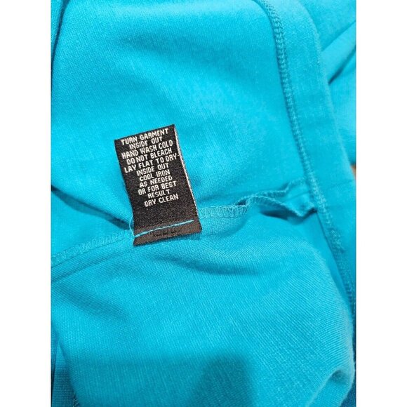 NWT Women's Sharagano Laguna Blue Drape Front Sheath Dress Size 10 - Picture 7 of 7